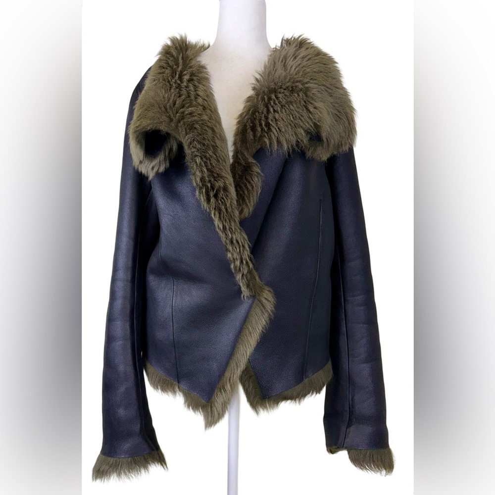 BALENCIAGA GENUINE LAMBSKIN FUR JACKET